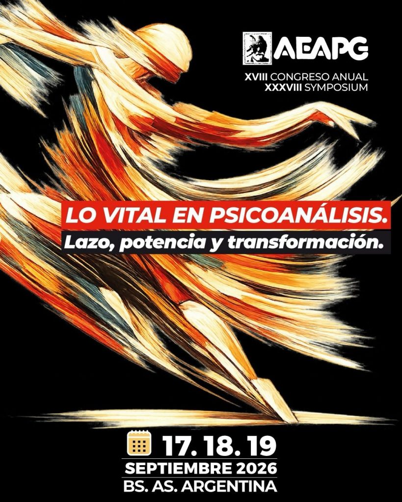 Cartaz do congresso Lo vital en psicoanálisis