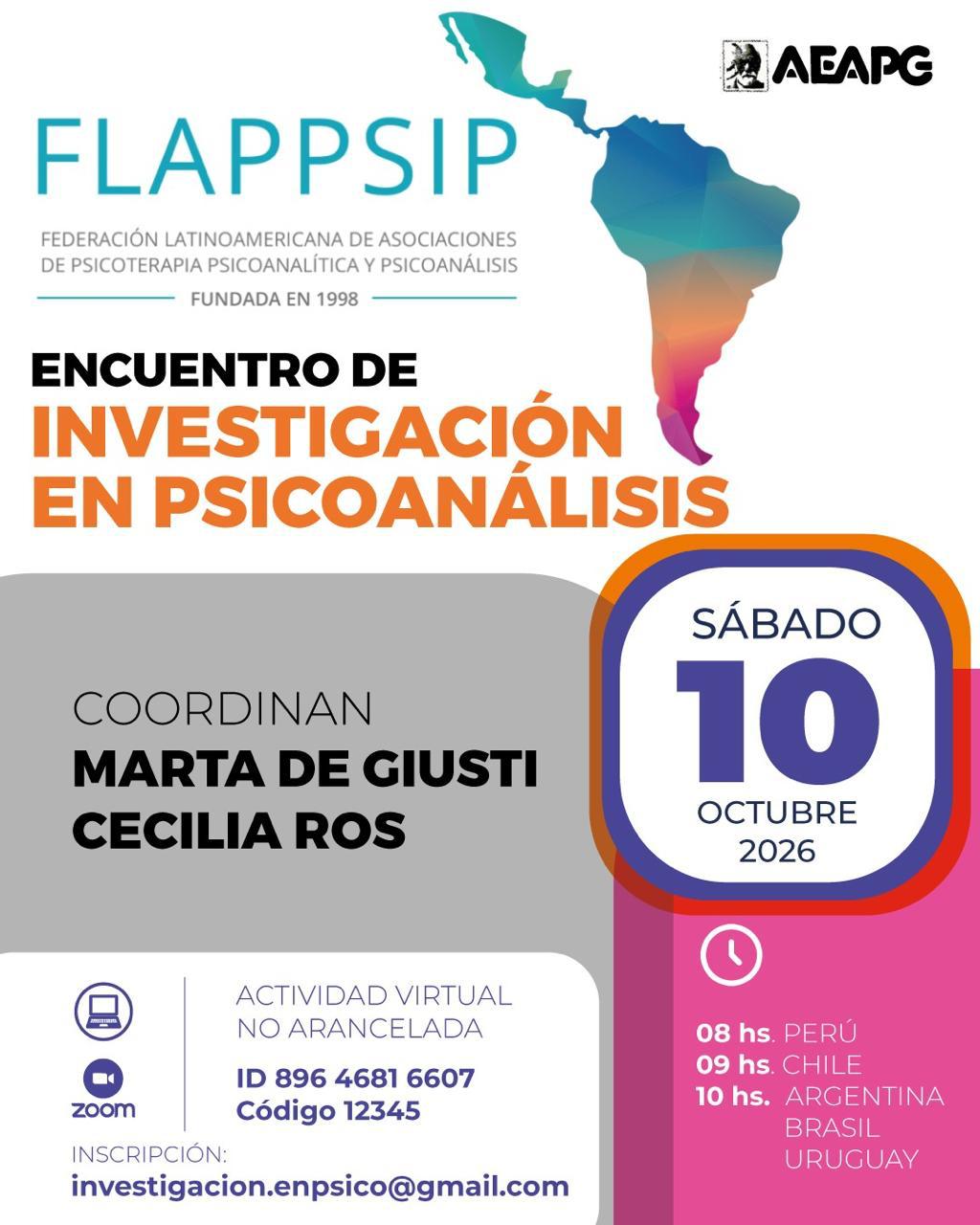 Cartaz do Encontro de Pesquisa em Psicanálise
